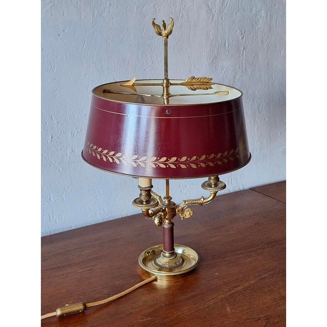 Mid-Century Modern Model 15033 Brass Table Lamp from Maison Lucien Gau For Sale - Image 16 of 16