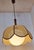 1980s Vintage Pendant Lamp with Brown Plastic and Beechwood Mounting by Linus Bopp, 1980s For Sale - Image 5 of 8