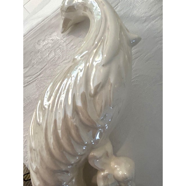 Mid-Century Lusterware Ceramic Pheasants, a Pair For Sale - Image 10 of 12