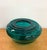 Mid 20th Century Vintage Large Scale Teal Art Glass Bowl For Sale - Image 5 of 7