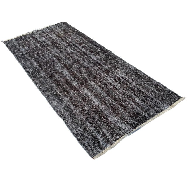 Vintage Turkish Distressed Rug in Wool, 1970s For Sale - Image 9 of 11