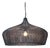 Contemporary Moire by Oggetti Woven Galvanized Iron Suspension Light, Large For Sale