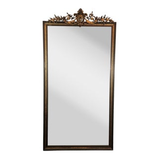 Antique 19th Century French Empire Mirror Gilded Wood For Sale