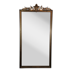Antique 19th Century French Empire Mirror Gilded Wood