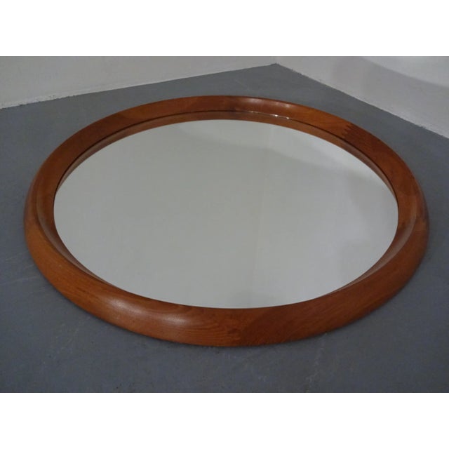 Large Danish Teak Mirror by Bernhard Pedersen for Viby, 1960s For Sale - Image 4 of 18