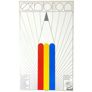 1972 “Exhibition” Neville Smith Pop Art Saw Gallery Poster
