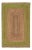 4x6ft. Green Border Rectangle Jute Handmade Rug For Sale