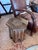1940s Vintage Marquetry Wood Inlay & Mother-of-Pearl Hexagonal Side Table For Sale - Image 5 of 8