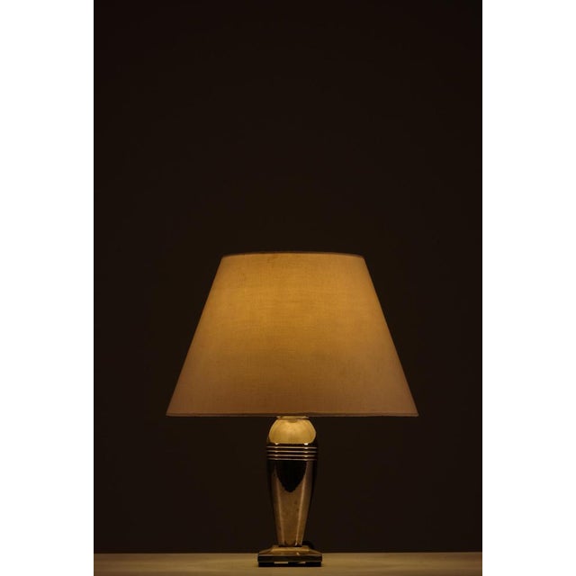 Metal Swedish Modern Table Lamp, 1940s For Sale - Image 7 of 8