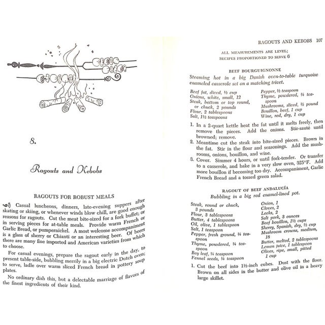 Paper "Gastronomique: A Cookbook for Gourmets" 1962 Allen, Ida Bailey (Inscribed) For Sale - Image 7 of 9