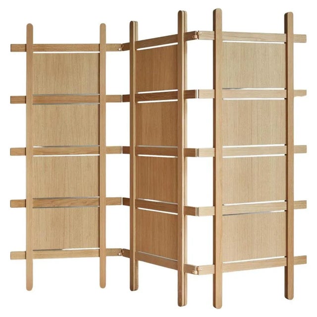 Wood Natural Fold Room Divider by Storängen Design For Sale - Image 7 of 7