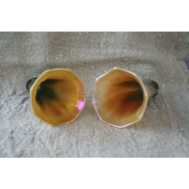 1980s Lundberg Studios Botanical Glass Shades - a Pair For Sale In Orlando - Image 6 of 8
