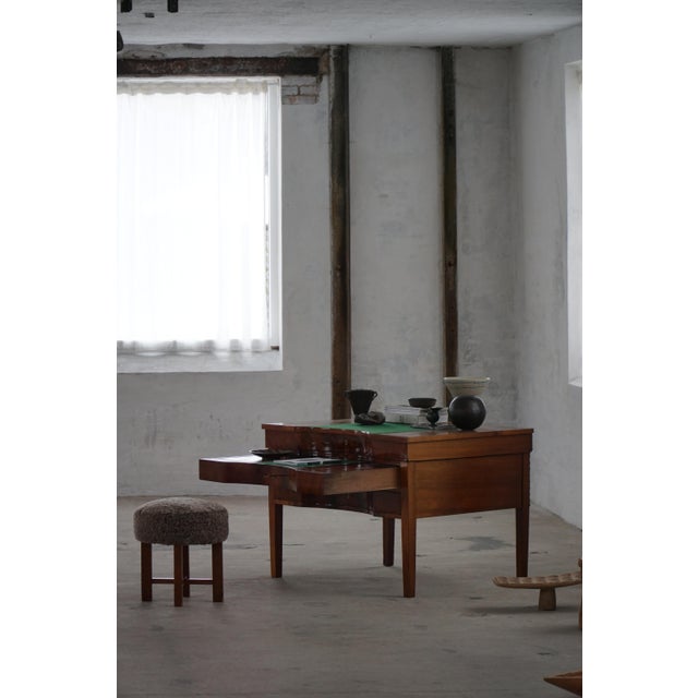 Antique Danish Writing Desk in Mahogany, 1890s For Sale - Image 6 of 18