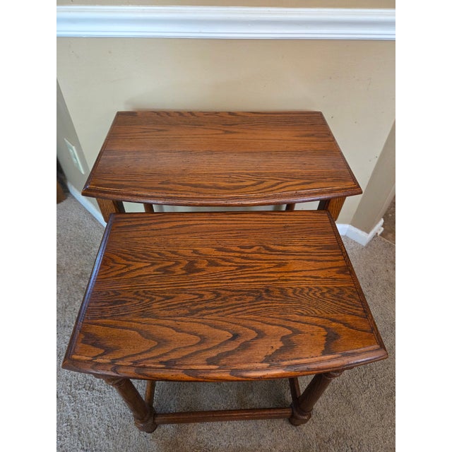 Ethan Allen Vintage Ethan Allen Nesting Tables For Sale - Image 4 of 15