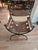 1960s Mid Century Wrought Iron and Brass Savonarola Chairs - A Set For Sale - Image 5 of 11