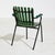 Green Metal & Wood Garden Armchair For Sale - Image 3 of 16