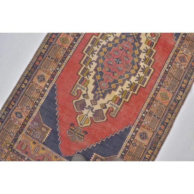 Textile Mid 20th Century Bohemian Turkish Floor Carpet For Sale - Image 7 of 10
