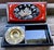 Mid 20th Century Mid 20th Century Japanese Red & Black Lacquer Cigarette Box With Mother-of-Pearl Inlay & Brass Ash Receiver For Sale - Image 5 of 12