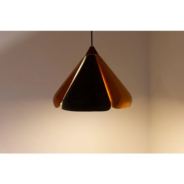 Danish Copper and Black Pendant Lamp, 1960s For Sale - Image 9 of 18