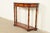 Baker Furniture Company Maitland Smith Style French Empire Burl Wood and Gold Gilt Demilune Console Table For Sale - Image 4 of 15