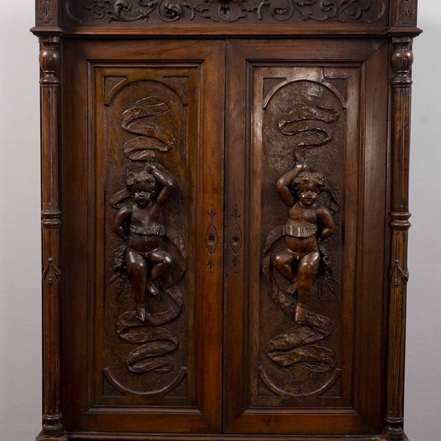 Carved Secretaire with Drawers For Sale - Image 15 of 18