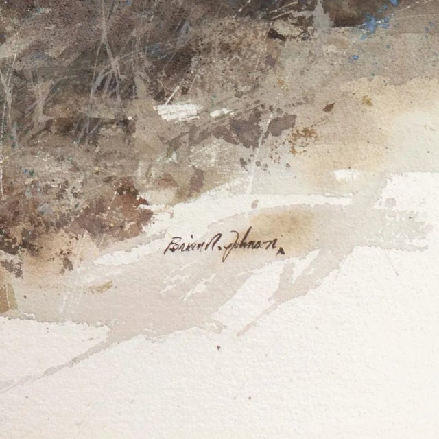 Signed lower right, 'Brian Johnson'; additionally signed verso and titled 'Shakes'. This elected member of the Royal...