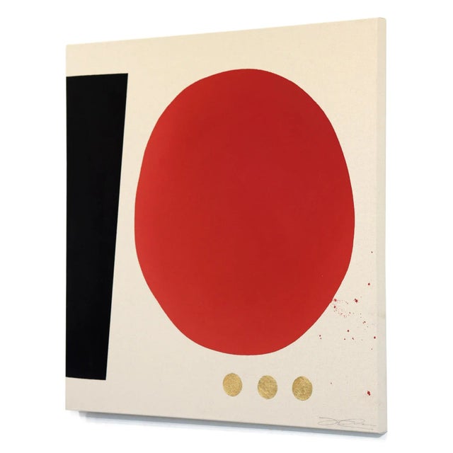 Essentials Collection: Burning Desire - Meditative Abstract Painting on Canvas Original Artwork by Jason DeMeo For Sale In Los Angeles - Image 6 of 9