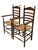 Rustic Dutch Ladder Back Armchairs in Patinated Beech, 1900s, Set of 2 For Sale - Image 6 of 13