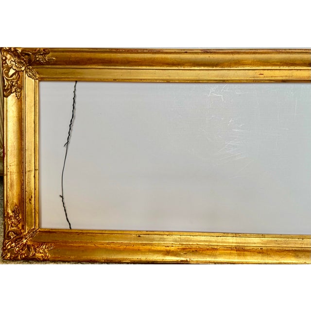 Traditional Vintage Gold Mirror Frame For Sale - Image 3 of 9