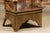 Rustic 19th Century English Walnut Lambing Chair with Carved Base For Sale - Image 9 of 12