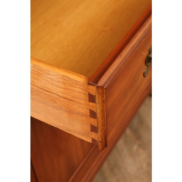 Henkel Harris Georgian Style Cherry Flip Top Server Cabinet For Sale - Image 10 of 18