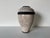 1980s Vintage Black and White Crackled Glazed Studio Pottery Vase For Sale In Miami - Image 6 of 9