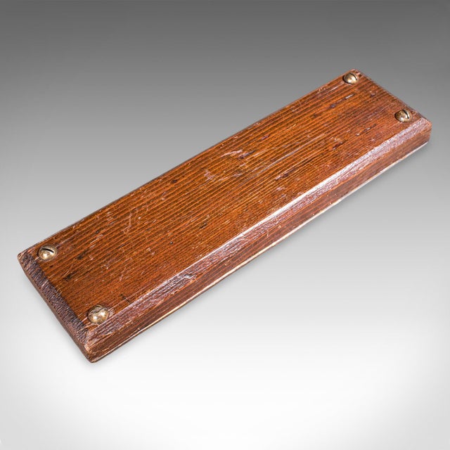Antique Cribbage Board, English, Bronze, Pine, Gaming Peg Base ...