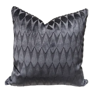 Romo Ziani Charcoal 7484/07 Fabric Pillow Cover