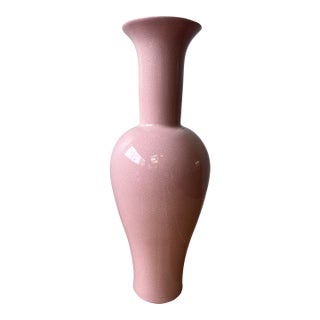 Jaru Crackle Glaze Floor Vase, Ceramic, Post-Modern Style, Usa, 1980s For Sale