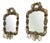 German Polychrome Porcelain Candleholder Mirrors, Set of 2 For Sale