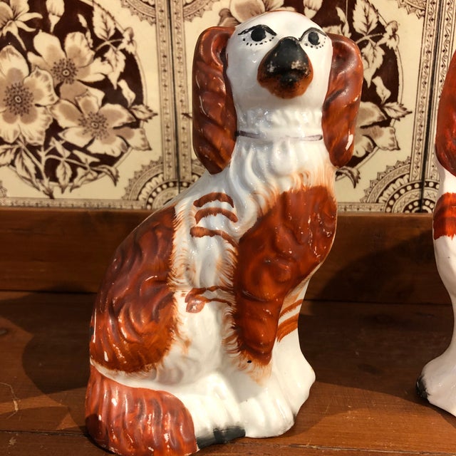 Antique Staffordshire Dog Figurines a Pair Chairish