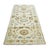 21st Century Afghan Sultanabad Wool 3x6 Ivory, Light Blue & Gold Handmade Runner Rug #1143914 For Sale - Image 4 of 6
