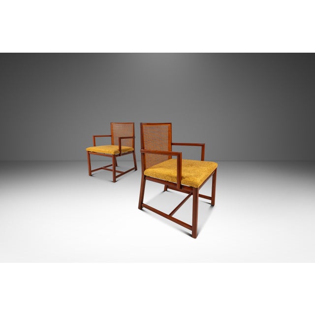 Introducing an incredibly rare set of iconic armchairs designed by Michael Taylor for Baker. Crafted in the early 1960s...