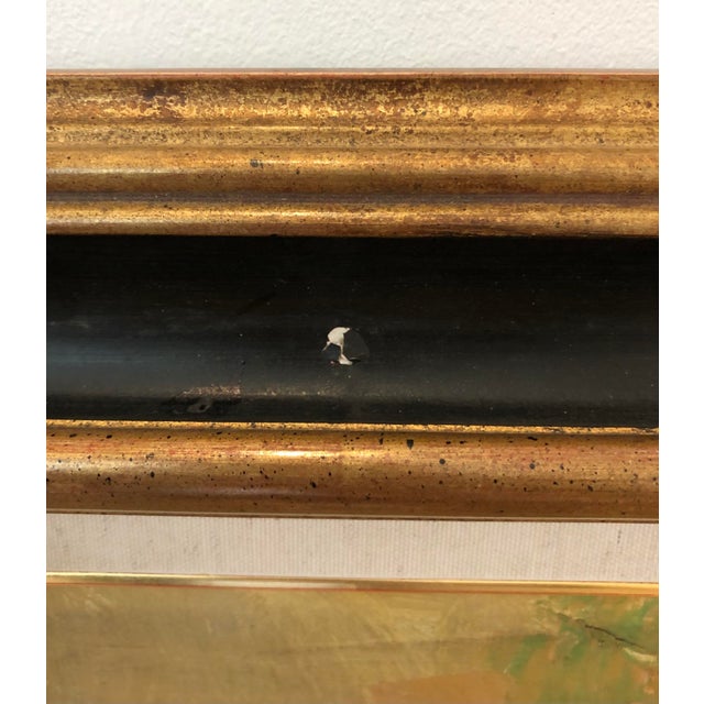 Gùo, Paysans et chevaux avec charrettes dans un champs, Oil on Cardboard, Framed For Sale - Image 11 of 12