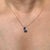 1.66ct Double Pear-Shaped Sapphire Diamond Pendant Necklace in 14k Yellow Gold For Sale - Image 9 of 15