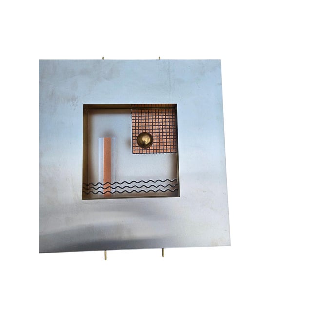 Set of 4 Curtis Jere 1997 Abstract Modern Metal Wall Sculptures Modernism For Sale - Image 13 of 17