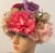 Mid 20th Century Mid 20th Century Vintage Dior Exquisite Silk Floral Chapeau For Sale - Image 5 of 11
