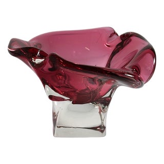 Cranberry Red Vide Poche by Josef Hospodka for Chribska, 1970s For Sale