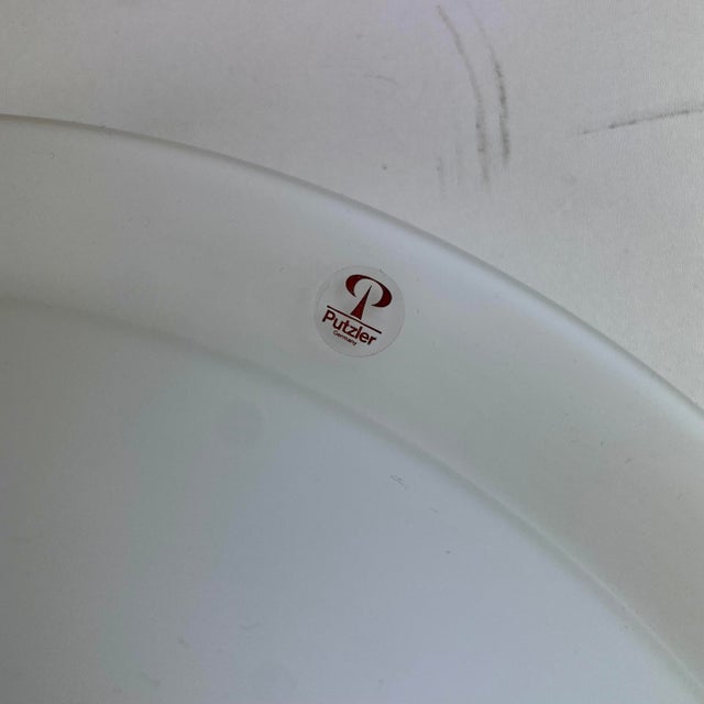 White Opaline Ceiling Lamp from Peill & Putzler, Germany, 1980s For Sale - Image 8 of 9