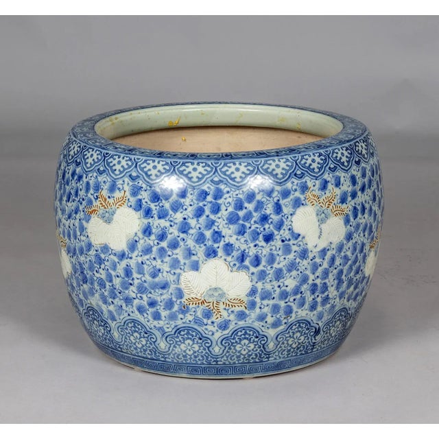 Antique 1900s Japanese Porcelain Hibachi Brazier For Sale - Image 10 of 10
