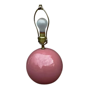 Vintage Mid 20th Century Bubblegum Ball Spherical Table Lamp With Turning Dimmer