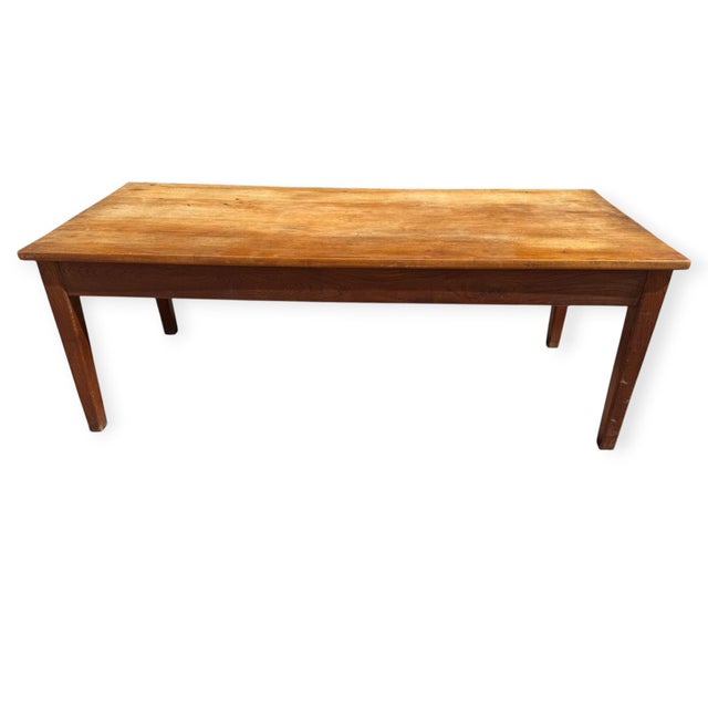 Antique French Farmhouse Table in Oak, 1900 For Sale - Image 13 of 18