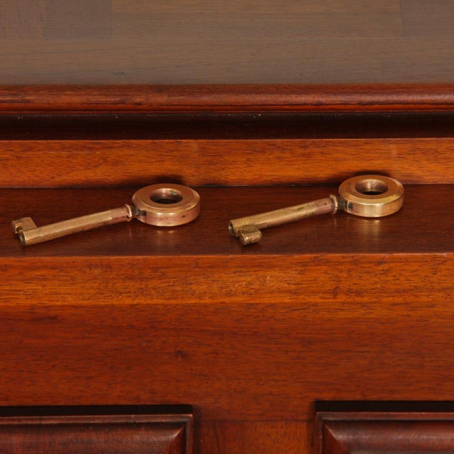 Brown Walnut Sideboard in the style of Charles Dudouyt, 1940 For Sale - Image 8 of 12