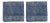 Countryside Maze Napkins, Indigo - A Pair For Sale